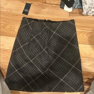 Abercombie and Fitch Plaid Black and Gray Women's Skirt